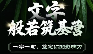 文字般若筑基营,用文字打造自己的影响力,写好文案 写出影响力 写出吸金力-阿鑫