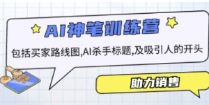 AI销售训练营,包括买家路线图, AI杀手标题,及吸引人的开头等-阿鑫