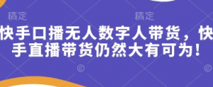 快手口播无人数字人带货-阿鑫