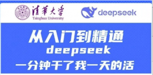 清华大学讲Deepseek最全教程，从入门到精通，deepseek一分钟干了我一天的活-阿鑫