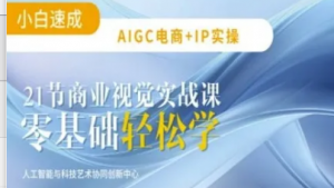 AIGC电商必备实操:21节平面设计实战课，教你玩转AI-阿鑫