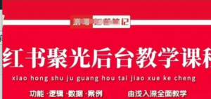 小红书聚光后台教学，小红书聚光投放的基本原理、策略和实践操作-阿鑫