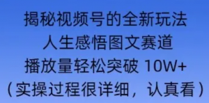 Deepseek和即梦结合,做一个【人生图文感悟】的视频号-阿鑫