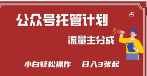 公众号分成计划，流量主分成，小白轻松日入3张【揭秘)-阿鑫