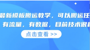 快手最新模板搬运教学，可以搬运任何赛道，有流量，有数据，目前技术很稳定-阿鑫