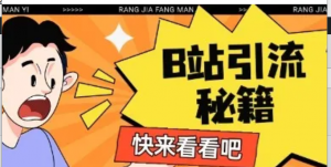 B站最新截流玩法靠此方法可日引流200+-阿鑫