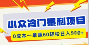 小众冷门暴利项目，小红书卖虚拟资料，0成本一单挣60轻松日入多张-阿鑫