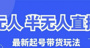 无人半无人直播最新起号带货玩法，全是干货(保姆级教程)-阿鑫
