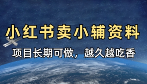 小学教辅资料在小红书这样卖，项目长期稳定收益，越久越吃香-阿鑫