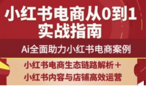 2025小红书电商全链路运营，Ai全面助力小红书电商案例-阿鑫