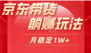 25年京东短视频带货躺Z玩法，每天几十分 钟，月稳定收益1W-阿鑫