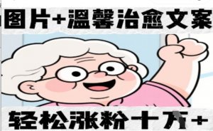 图片+温馨治愈文案，轻松涨粉10W+-阿鑫