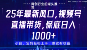 视频号直播带货代运营，只需提供账号，无需剪辑、直播和运营，只管坐收佣金【揭秘】-阿鑫