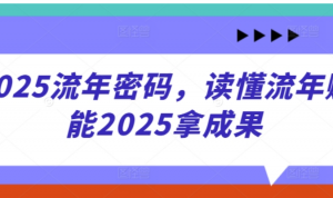 2025流年密码，读懂流年赋能2025拿成果-阿鑫