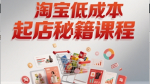 淘宝低成本起店系统课，助你快速起店 实现弯道超车-阿鑫