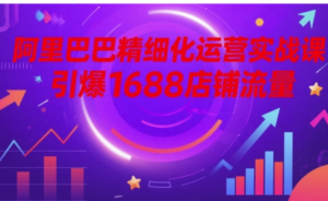 阿里巴巴精细化运营实战课，引爆1688店 铺流量-阿鑫
