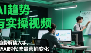 Al趋势与实操视频，从趋势解读入手，剖析 AI时代流量营销变化-阿鑫