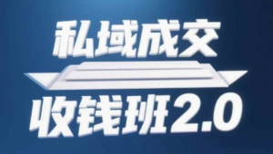 私域成交收钱班2.0，音频+逐字稿+思维导 图-阿鑫