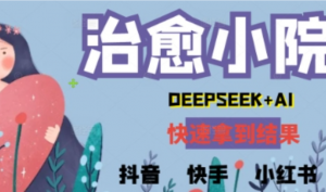 疯狂火爆，用Deepseek做治愈小院系列视频，小白轻松制作+快速拿到结果-阿鑫
