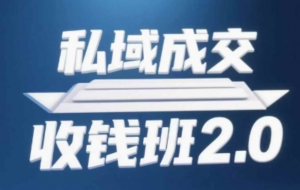 私域成交收钱班2.0，音频+逐字稿+思维导图-阿鑫