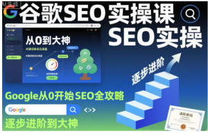 谷歌SEO实操课,Google从0开始SEO全攻略,逐步进阶到大神-阿鑫