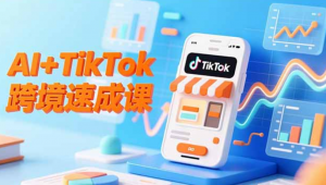 AI+TikTok跨境速成课，智能翻译、店铺定位、流程拆解，7天高效上线运营-阿鑫